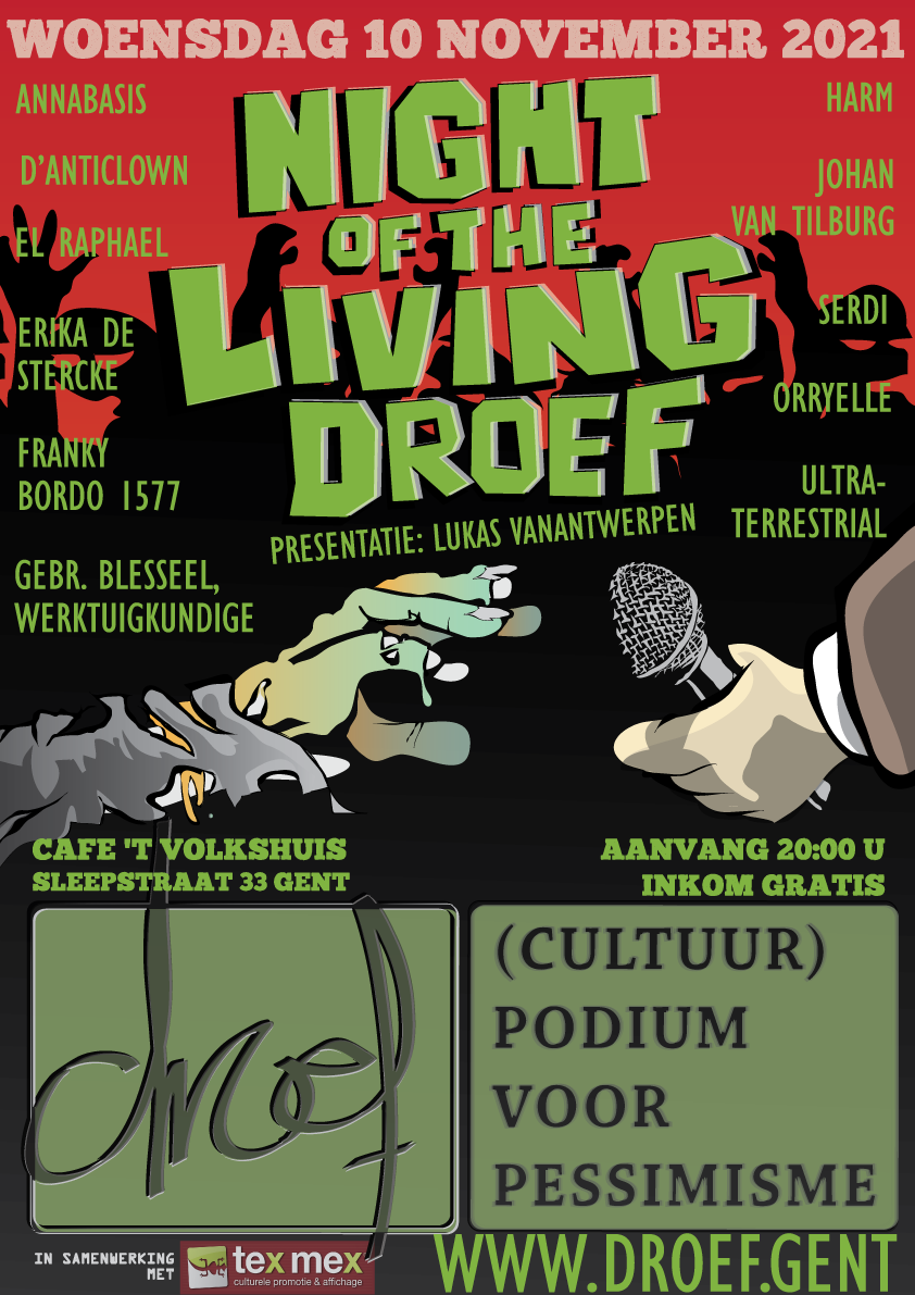 Night of the Living Droef, de poster